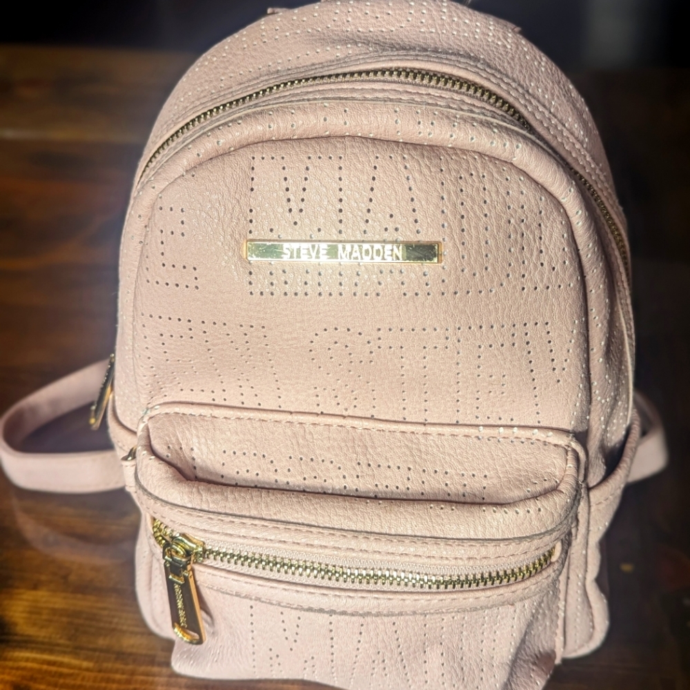 Steve Madden Pink Mini Backpack